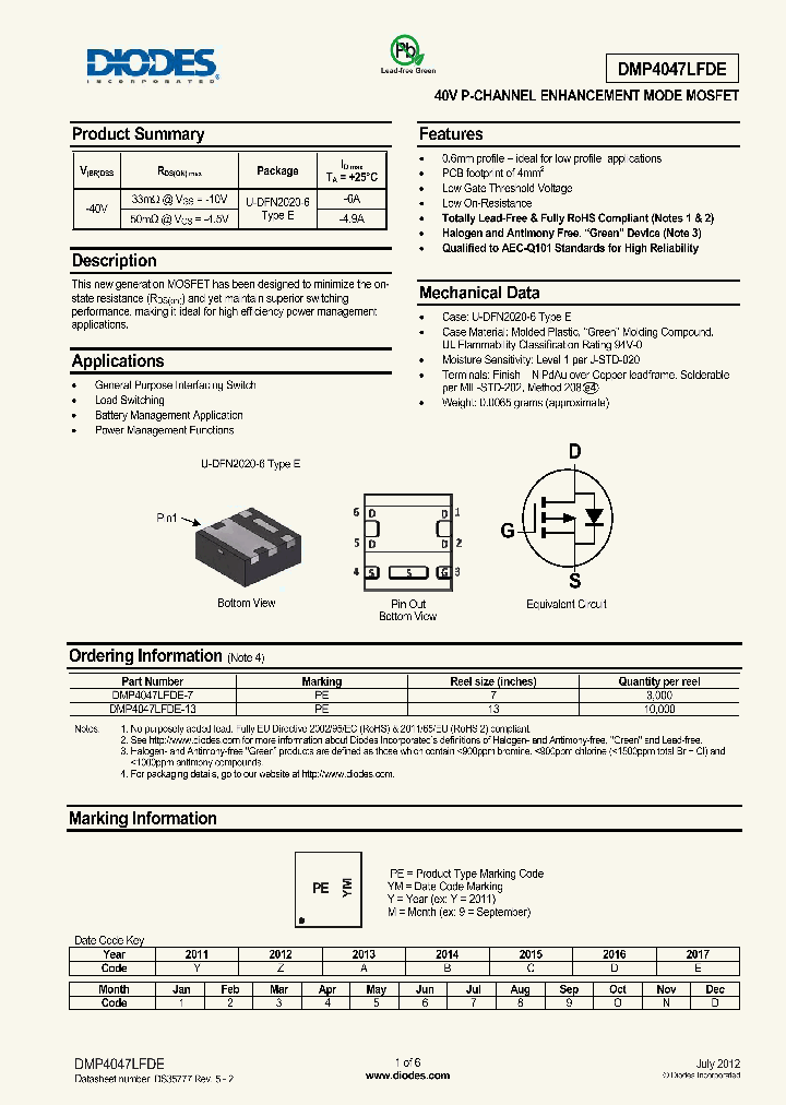DMP4047LFDE-13_7969227.PDF Datasheet