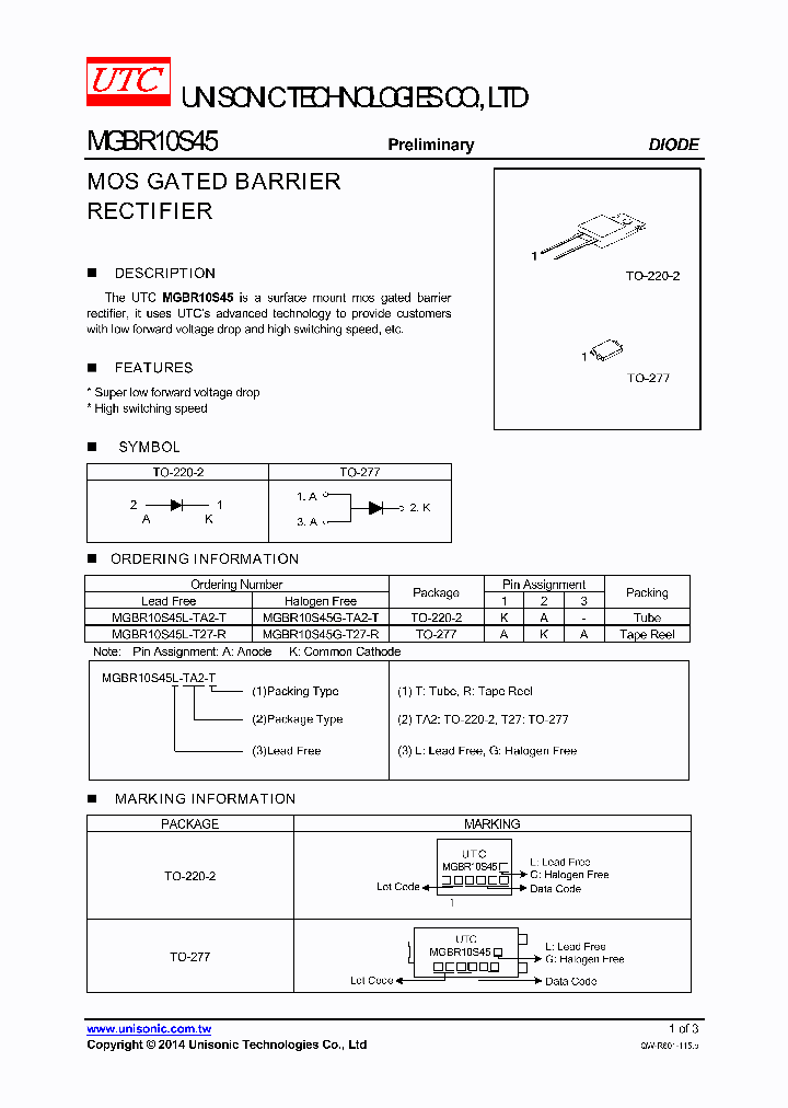 MGBR10S45G-TA2-T_7970384.PDF Datasheet