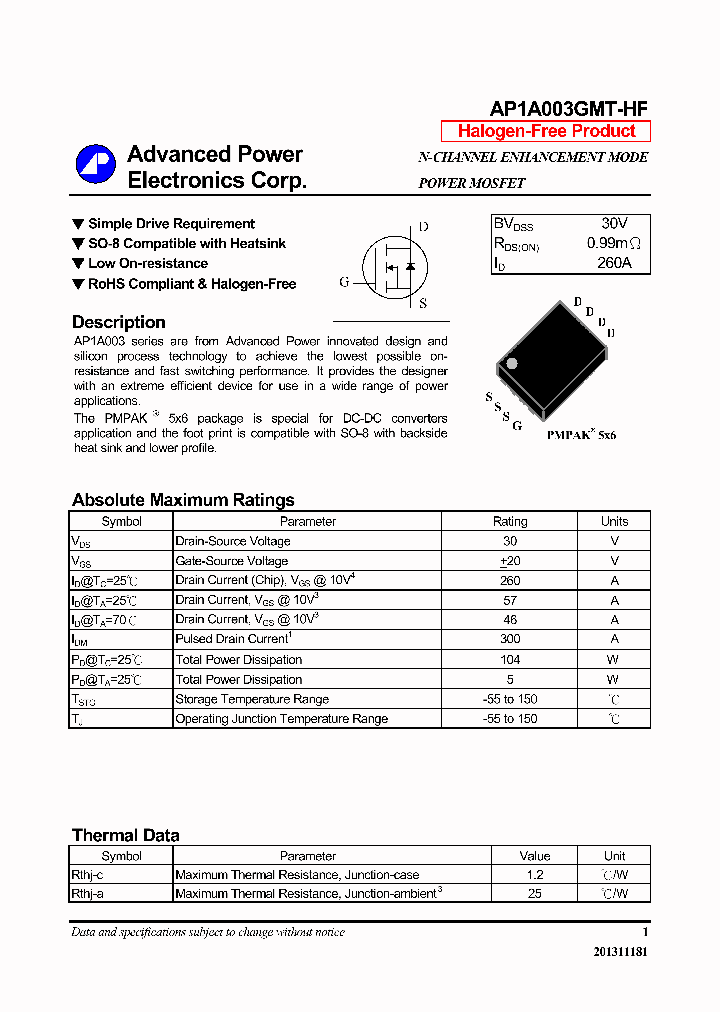 AP1A003GMT-HF_7970423.PDF Datasheet