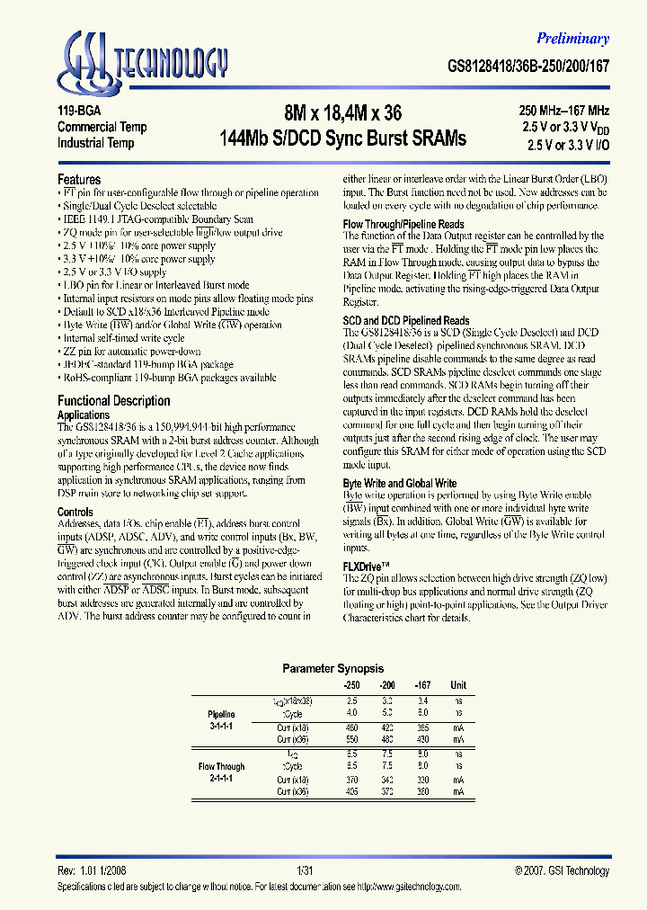 GS8128418GB-200IT_7970295.PDF Datasheet