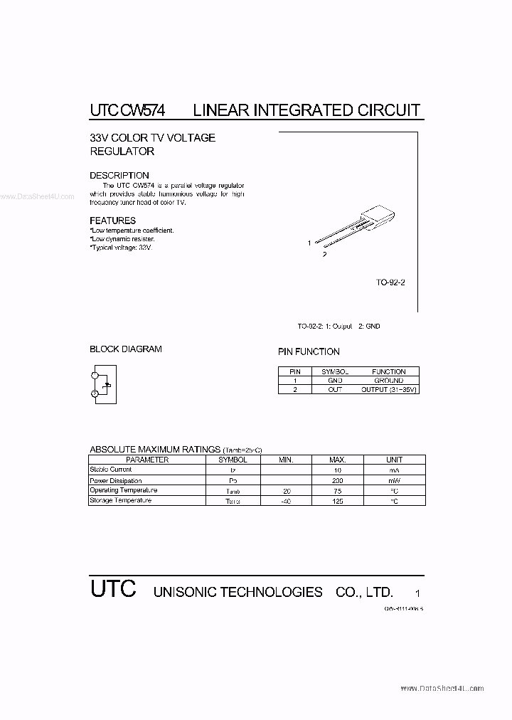 UTCCW574_7796039.PDF Datasheet