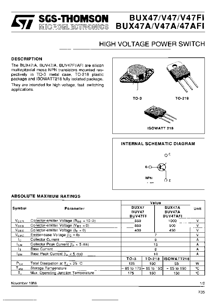 BUV47A_7973413.PDF Datasheet