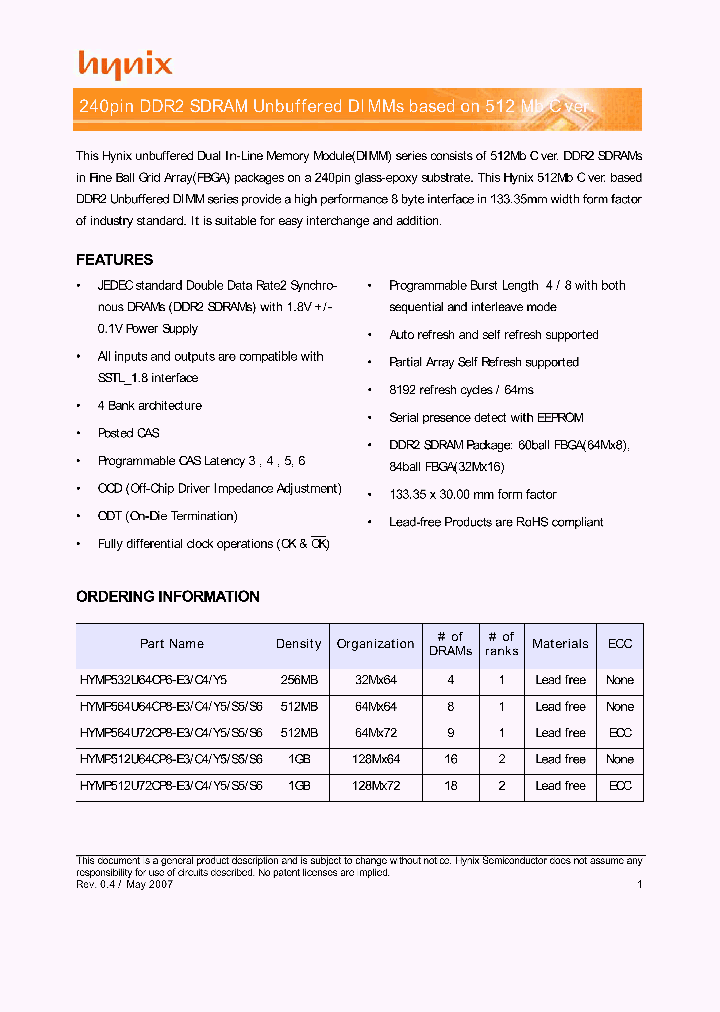 HYMP512U64CP8-S6_7977495.PDF Datasheet