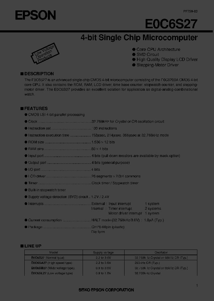E0C6SL27Q6_7978282.PDF Datasheet