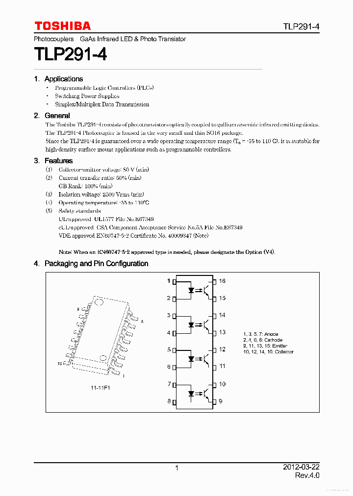 TLP291-4_7797614.PDF Datasheet