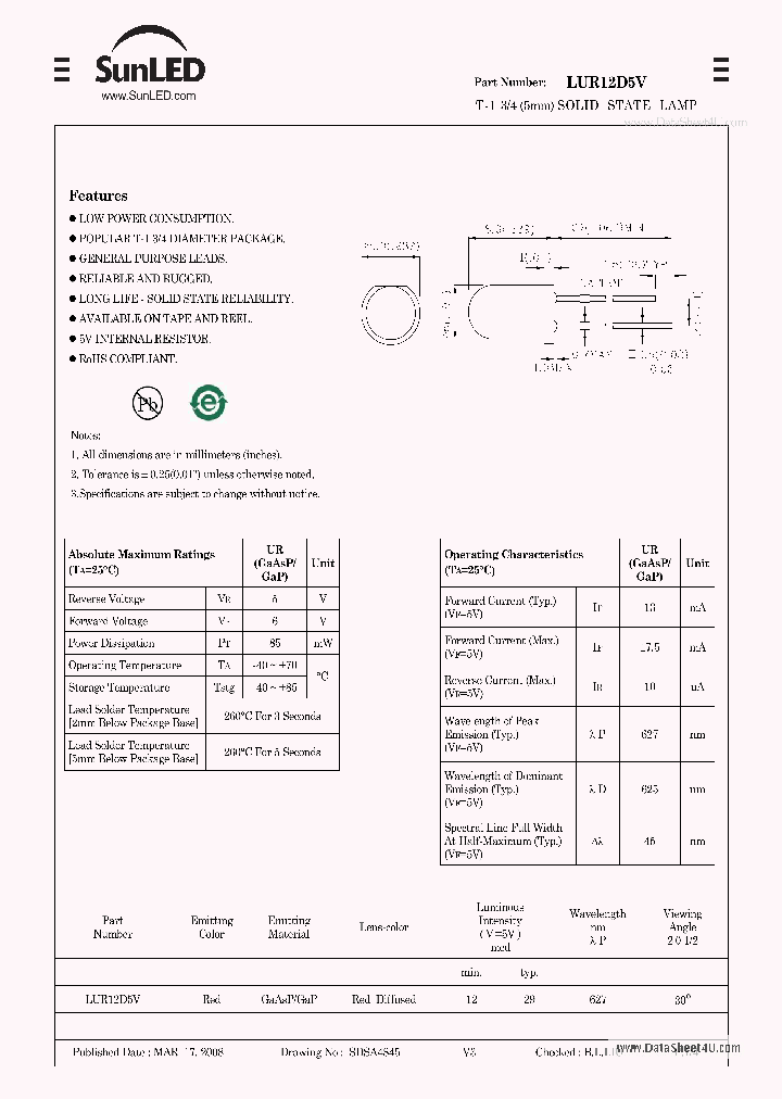 LUR12D5V_7794595.PDF Datasheet