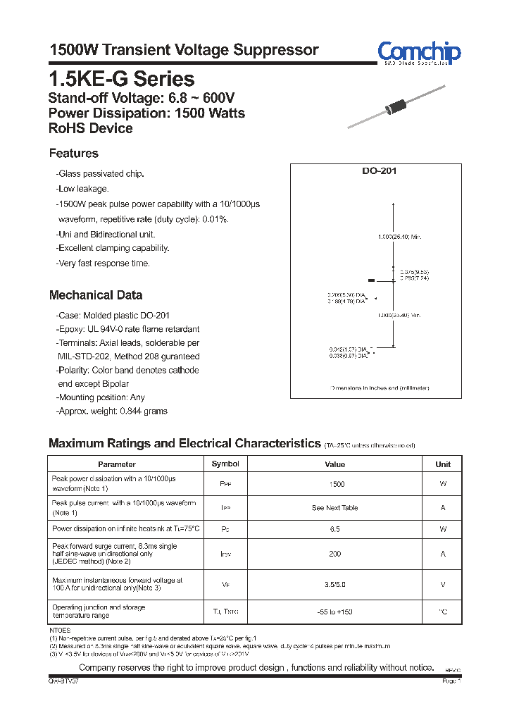 15KE36A-G_7981441.PDF Datasheet