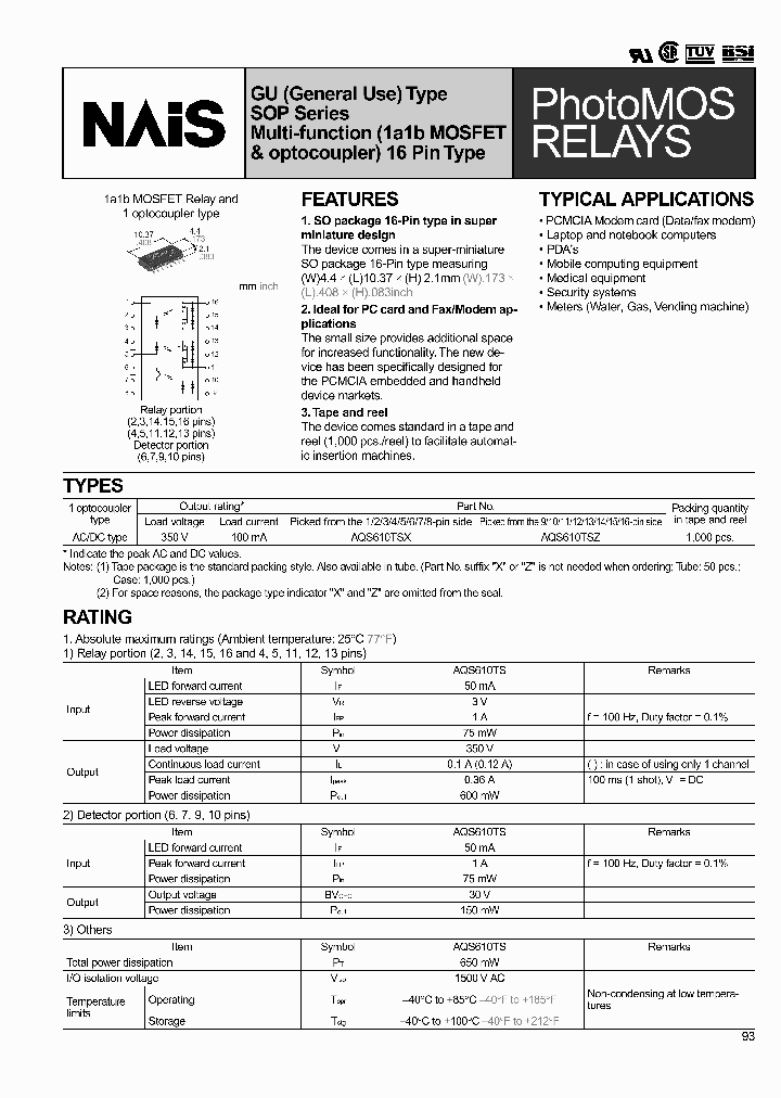 AQS610TSX_7982168.PDF Datasheet