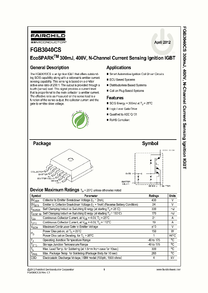 FGB3040CSF085_7982256.PDF Datasheet