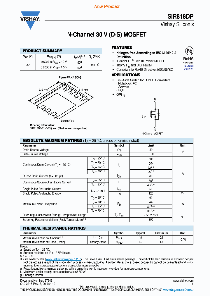 SIR818DP-T1-GE3_7986179.PDF Datasheet