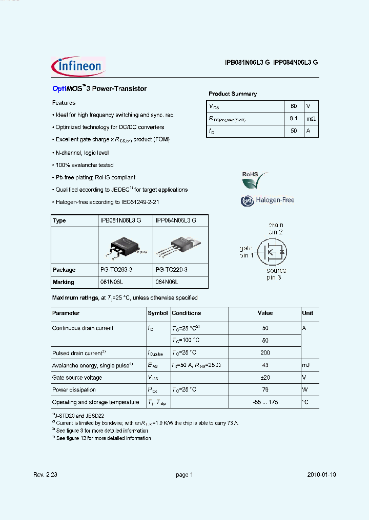 IPP081N06L3G_7803534.PDF Datasheet