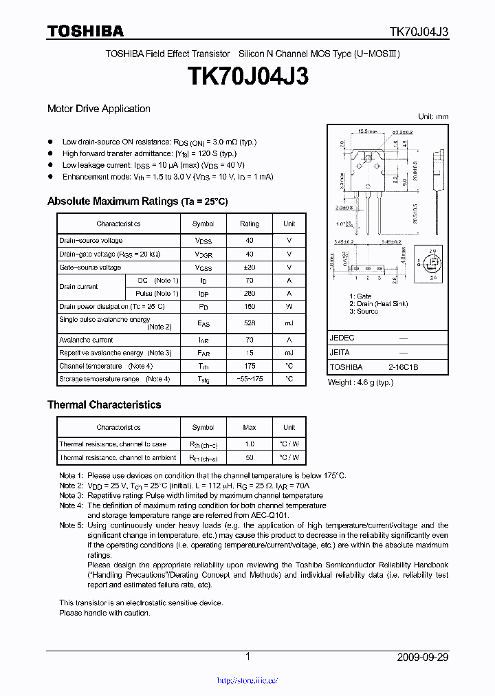 TK70J04J3_7802056.PDF Datasheet