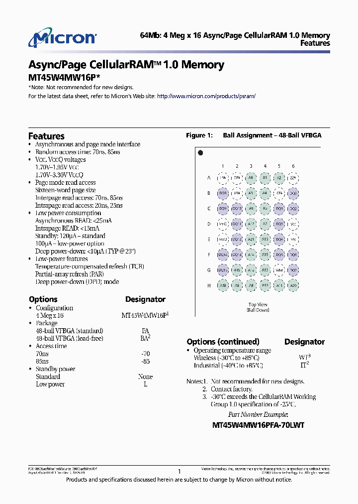 MT45W4MW16PFA-70LIT_7986857.PDF Datasheet