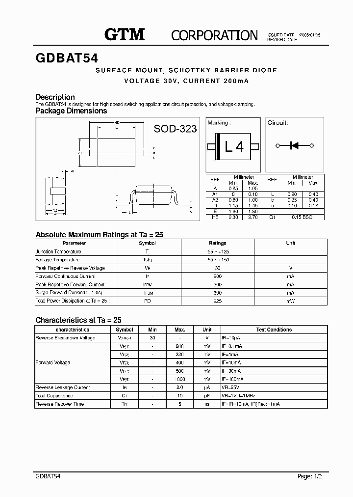 GDBAT54_7998423.PDF Datasheet