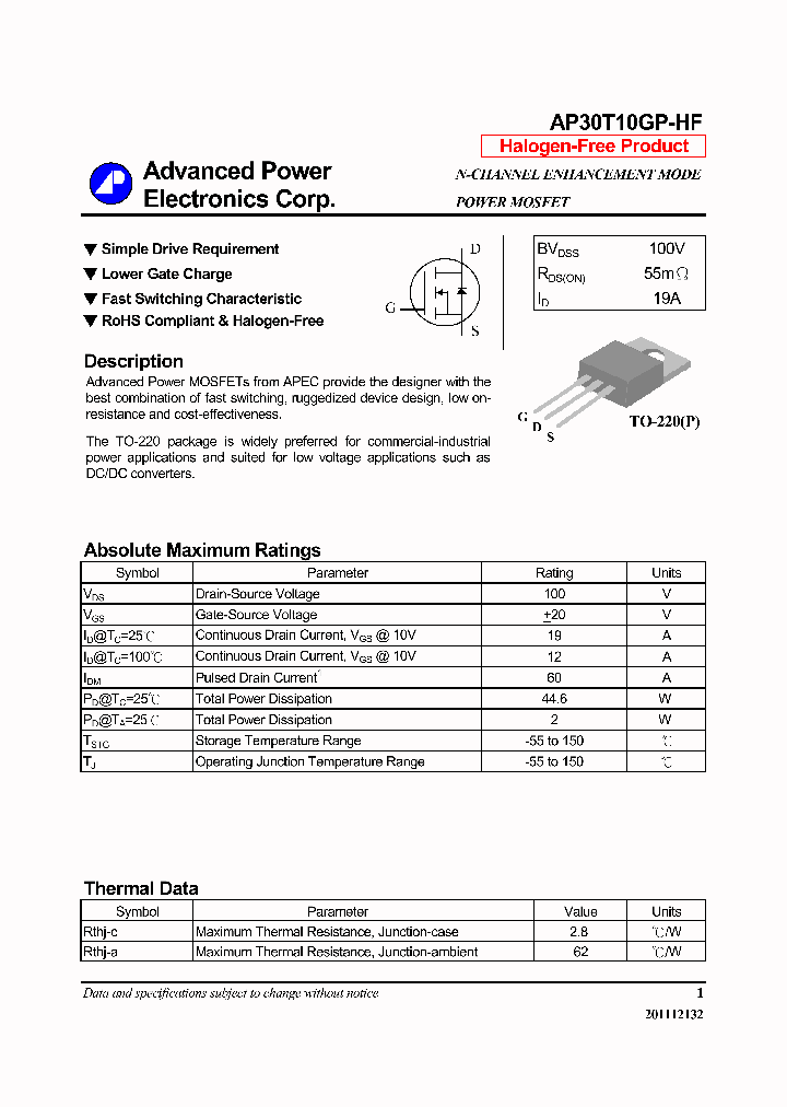 AP30T10GP-HF-14_7999276.PDF Datasheet