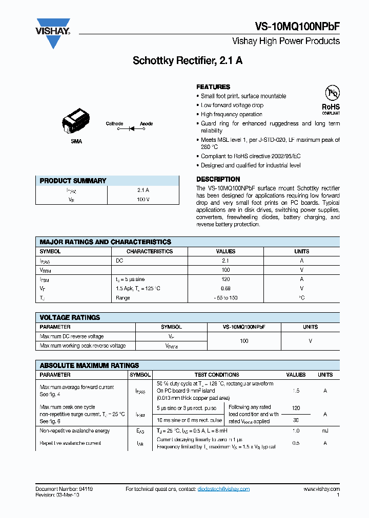 VS-10MQ100NPBF_7999839.PDF Datasheet