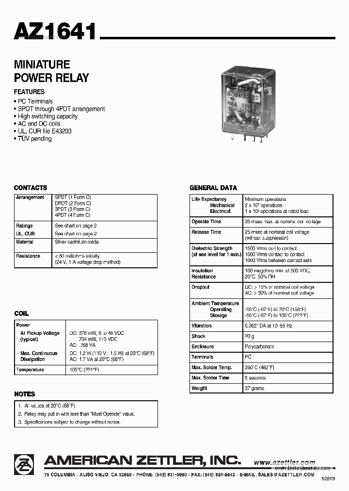 AZ1641_7804553.PDF Datasheet