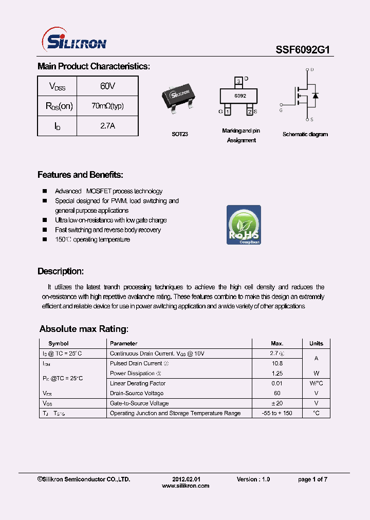 SSF6092G1_7999452.PDF Datasheet