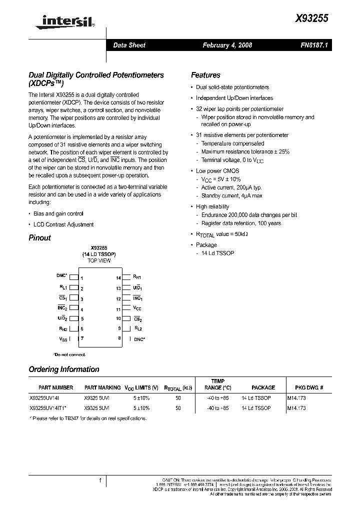 X93255UV14IT1_8000974.PDF Datasheet
