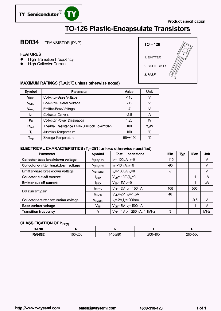 BD034-TO126_8000053.PDF Datasheet