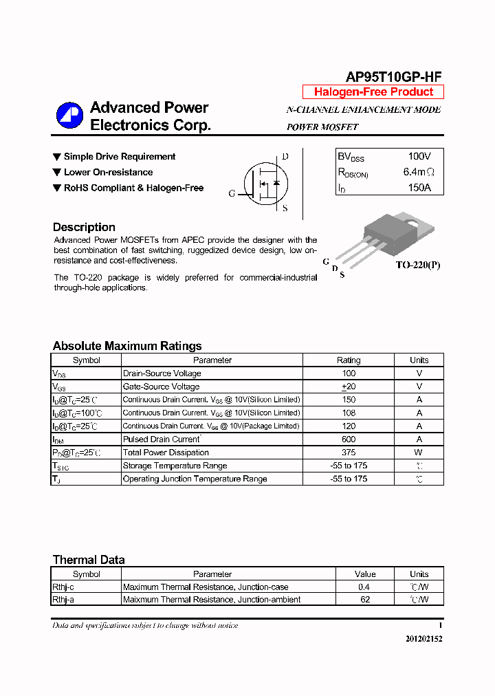 AP95T10GP-HF-14_8001963.PDF Datasheet