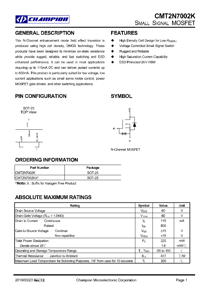 CMT2N7002K-10_8002078.PDF Datasheet