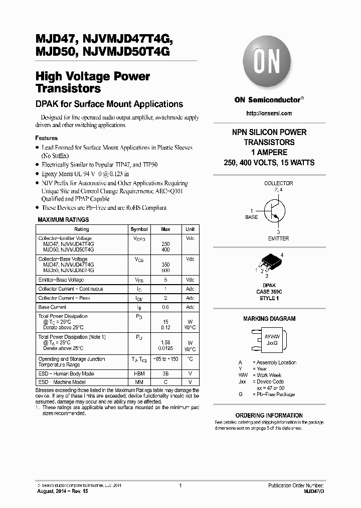 NJVMJD50T4G_8002522.PDF Datasheet