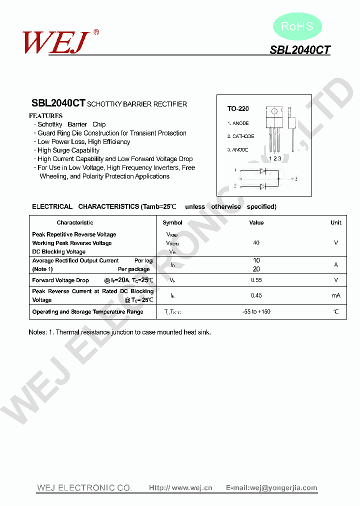 SBL2040CT_8002956.PDF Datasheet