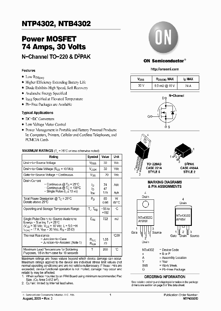 NTP4302_8003020.PDF Datasheet