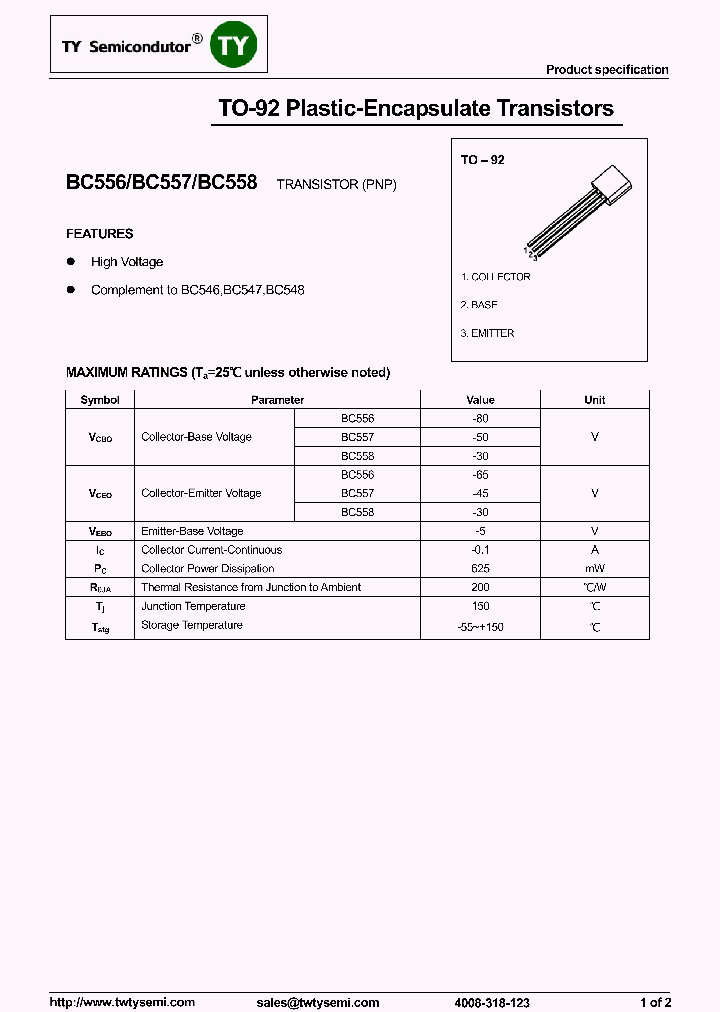 BC558_8001571.PDF Datasheet