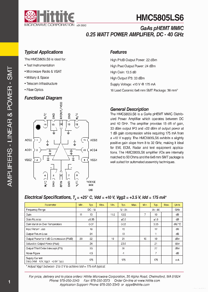 HMC5805LS6_7803286.PDF Datasheet