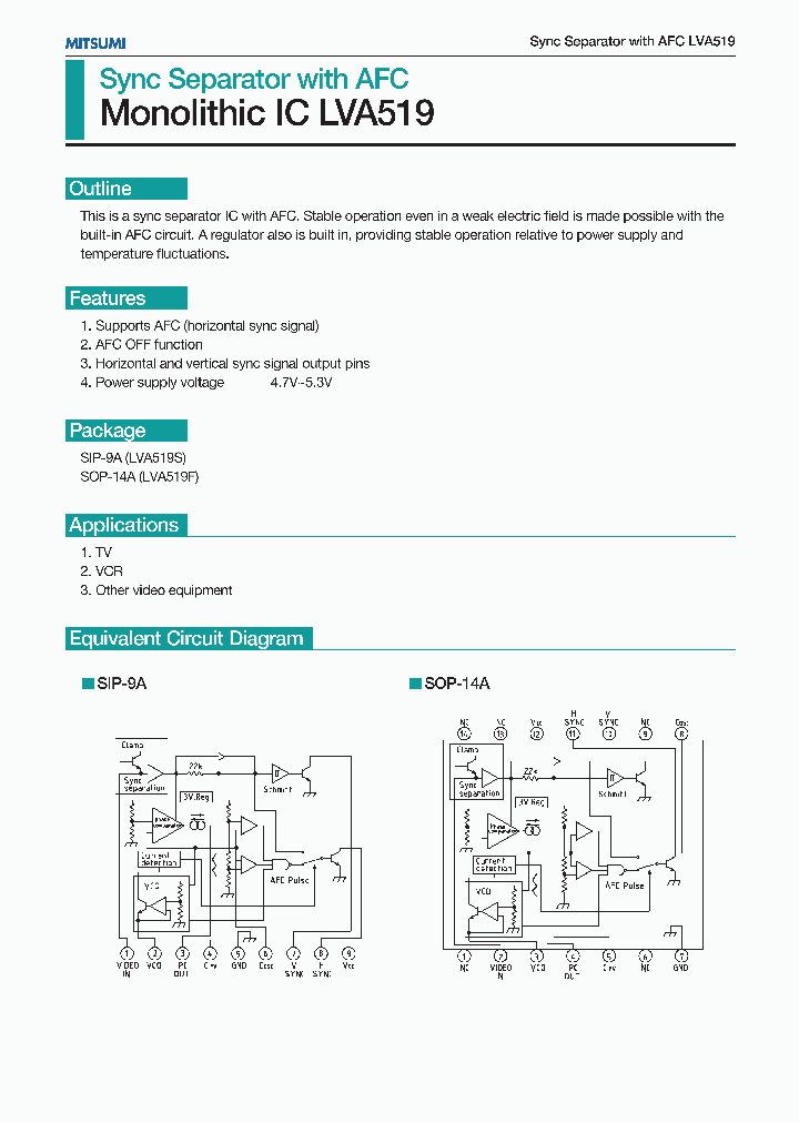 LVA519F_8004784.PDF Datasheet