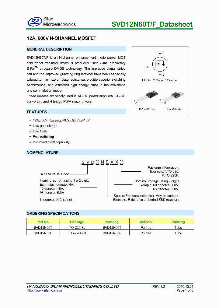 SVD12N60T_7809168.PDF Datasheet