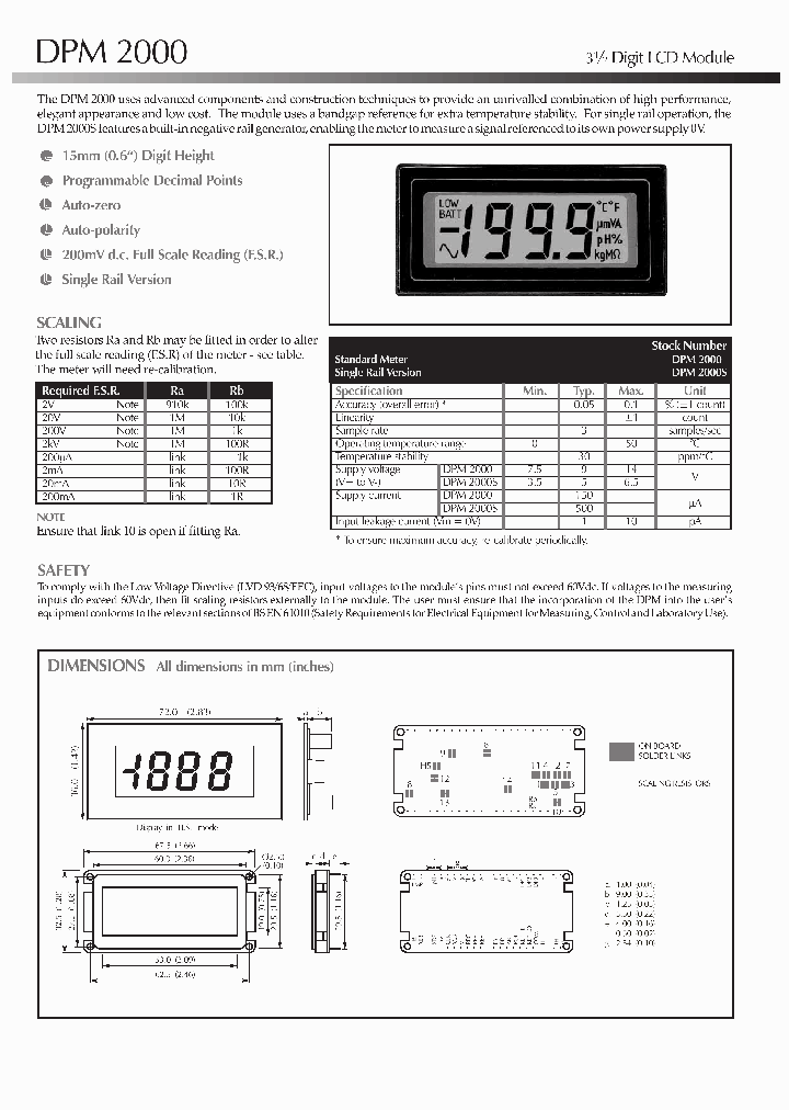 DPM2000_8006423.PDF Datasheet
