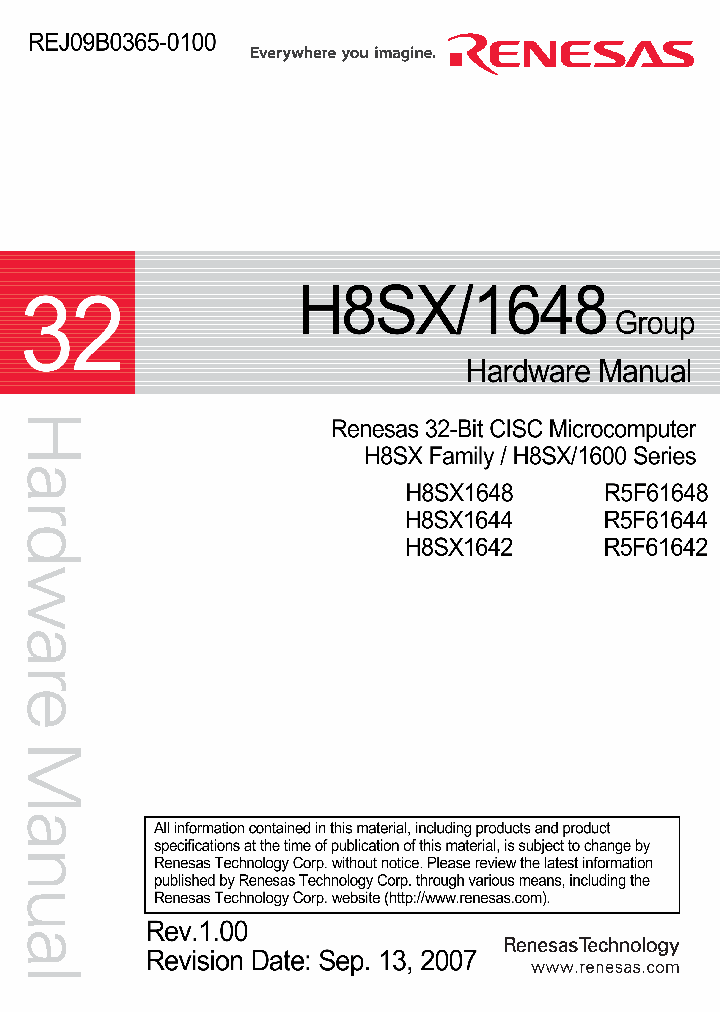 R5F61644N50FPV_8006444.PDF Datasheet