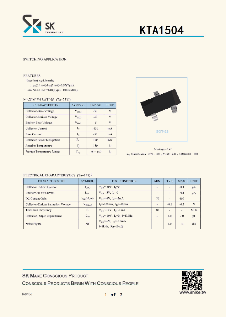 KTA1504_8008646.PDF Datasheet