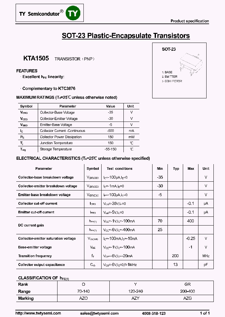 KTA1505_8008648.PDF Datasheet