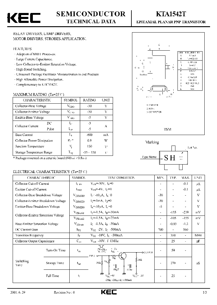 KTA1542T_8008650.PDF Datasheet