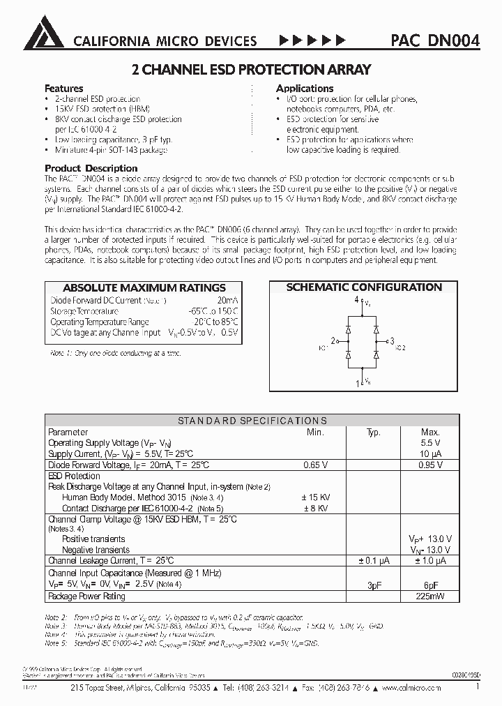 PACDN004_8009311.PDF Datasheet
