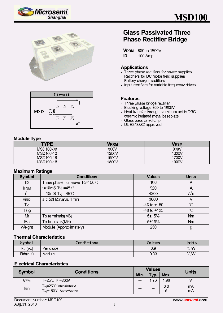 MSD100-12_8010619.PDF Datasheet