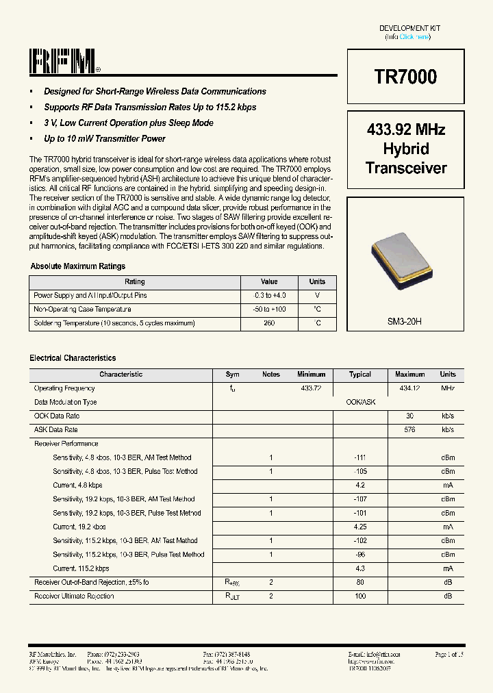 TR7000_8010594.PDF Datasheet