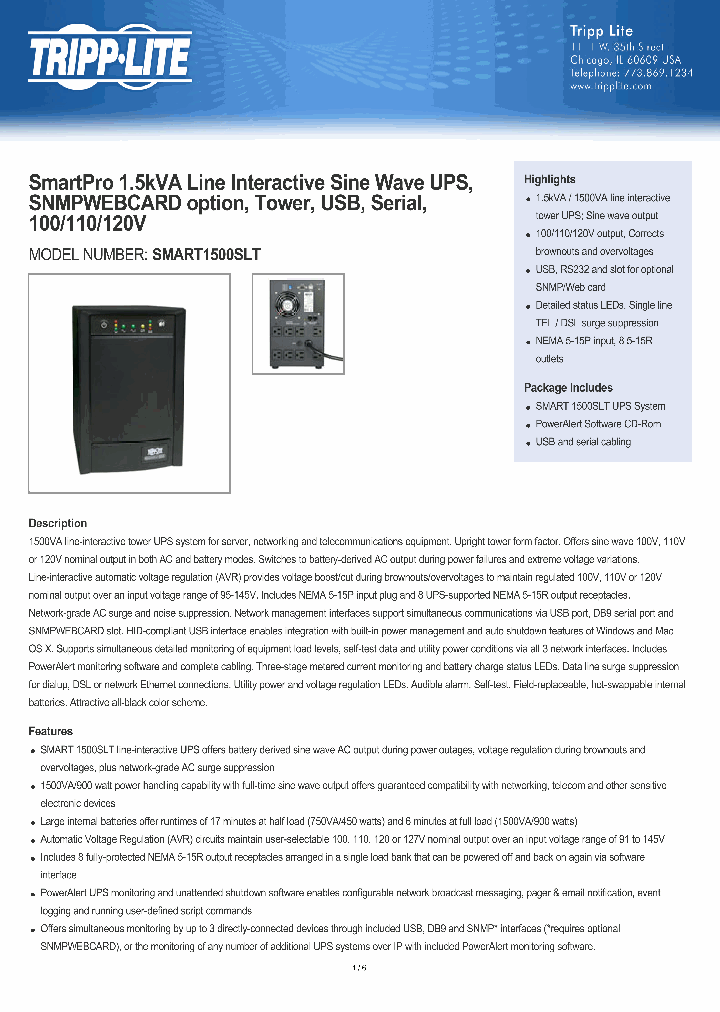SMART1500SLT_8010927.PDF Datasheet