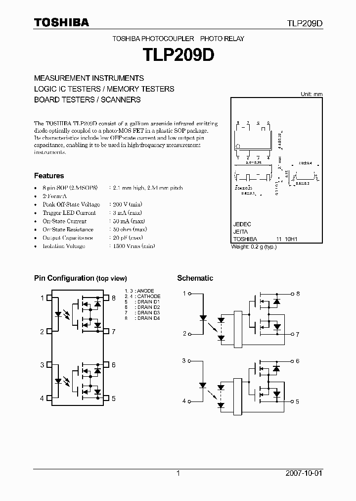 TLP209D_8011052.PDF Datasheet