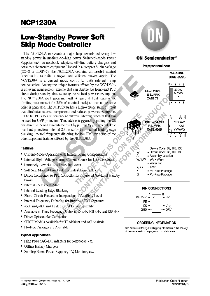 NCP1230AD133R2G_8011080.PDF Datasheet
