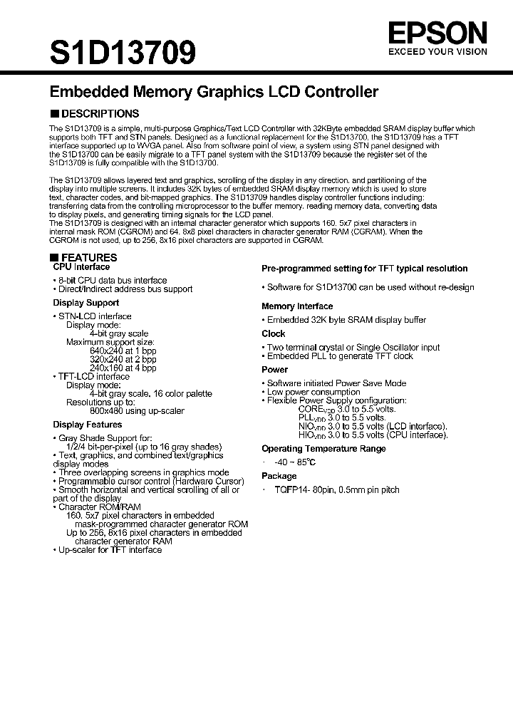 S1D13709_8011289.PDF Datasheet