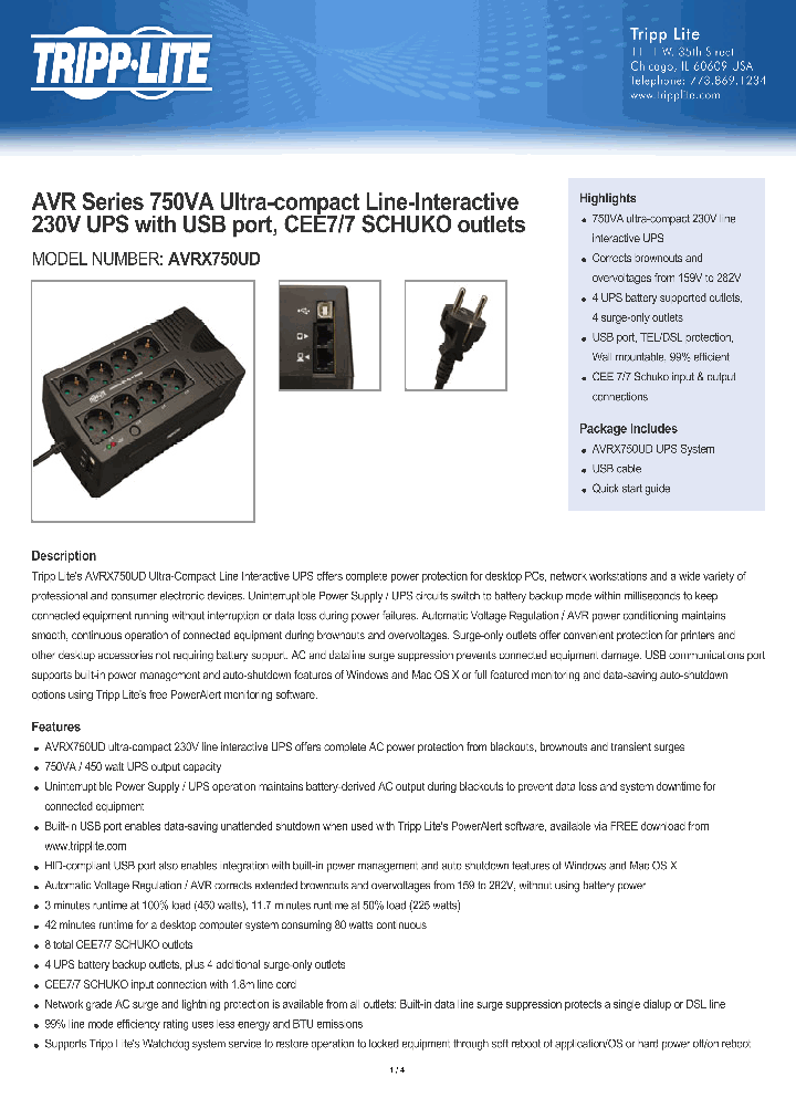 AVRX750UD_8011435.PDF Datasheet