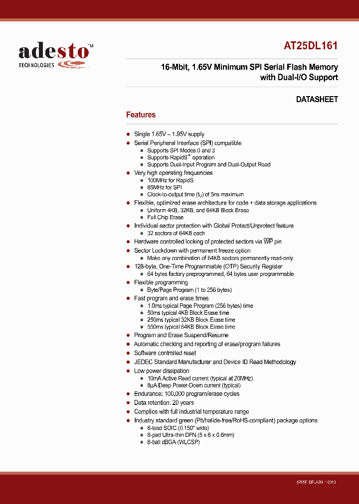 AT25DL161-SSHN-B_8012435.PDF Datasheet