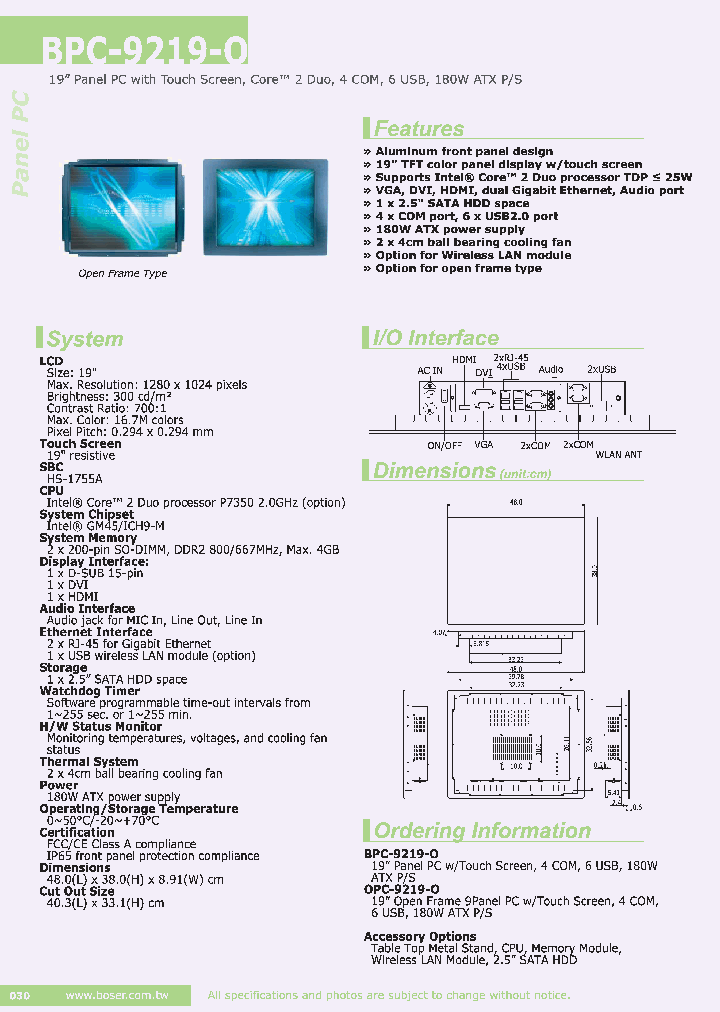 OPC-9219-O_8012487.PDF Datasheet