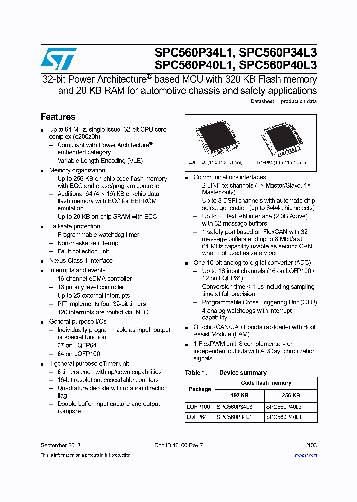SPC560P40L1_8012947.PDF Datasheet