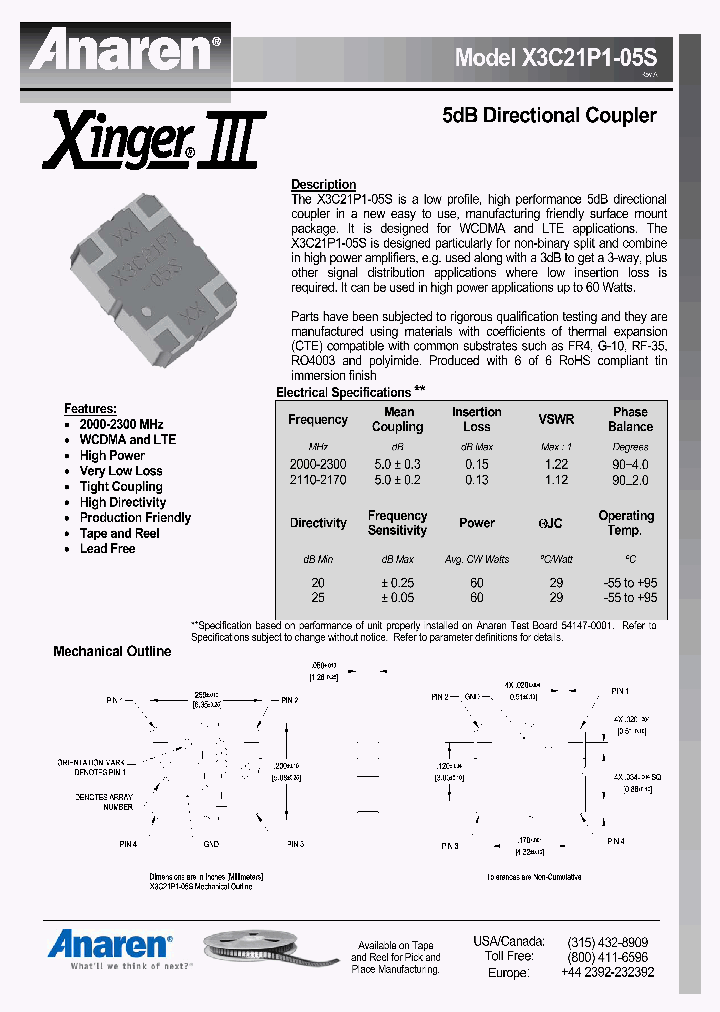 X3C21P1-05S_8013342.PDF Datasheet